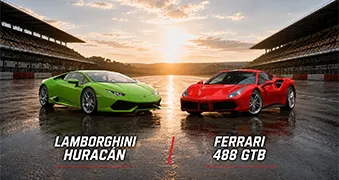 Lamborghini Huracán + Ferrari F 488 GTB