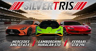 Mercedes-AMG GT 63S + Lamborghini Huracán STO + Ferrari 296 GTB
