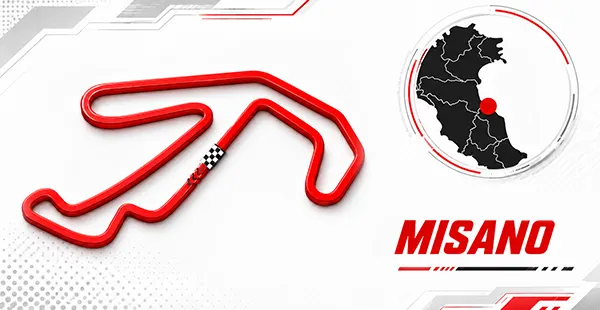 Tracciato del circuito di Misano